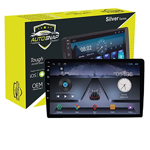 Image of Auto Snap 9 Touch Screen Double Din Player Android 12 Gorilla Glass IPS Display Car Stereo 2GB Ram /16GB ROM with Navigation /Mirror Link Steering Wheel Control