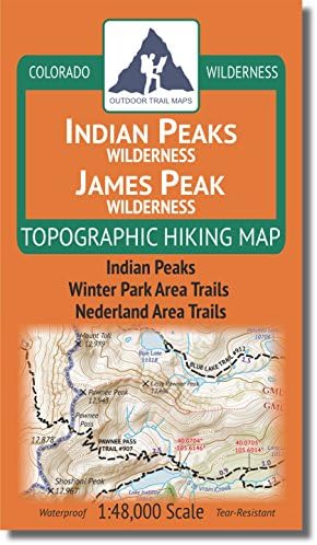 Indian Peaks - James Peak Wilderness - Colorado Topographic Hiking Map (2021)