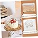 PRETYZOOM 1set Glass Cake Cover with Tray Multi-use Dessert Display Dome Cold Easy to Clean for Parties Events Cake Protective Cover for All Occasions