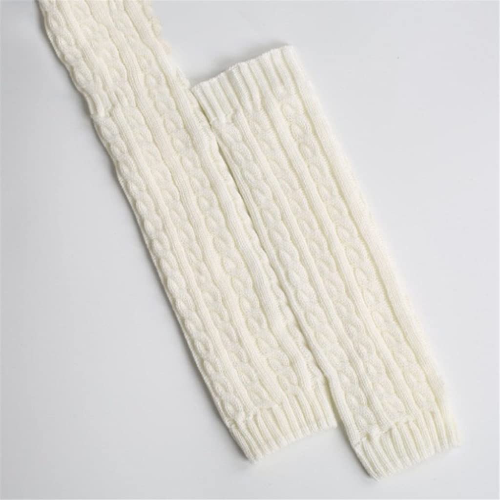 Zimowe długie ciepłe ocieplacze na nogi dla kobiet Knitting podkolanówki damskie skarpety do butów (kolor: C, rozmiar: 40 cm) (C 40 cm)