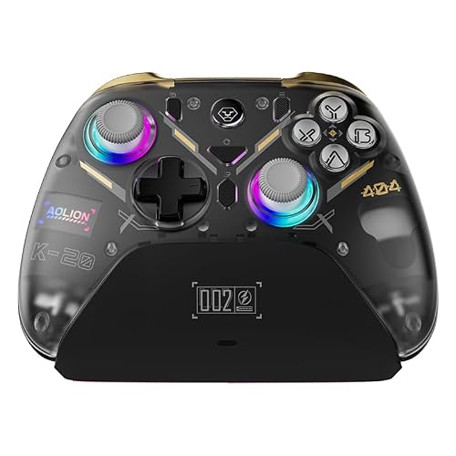 Profissional Controle sem Fio para Switch PC Hall Effect K20, Petro