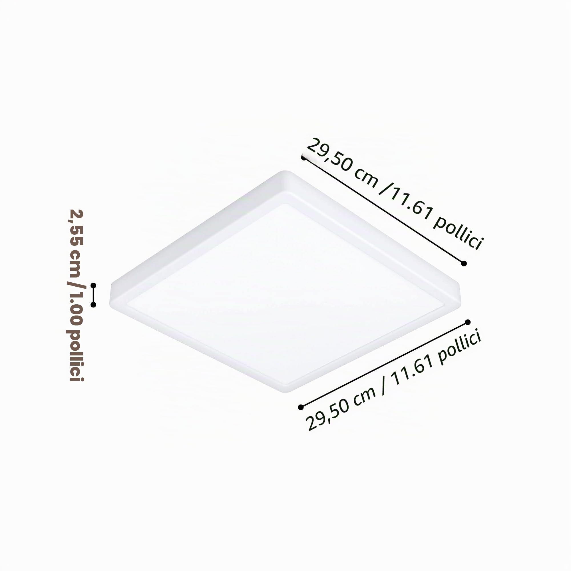 Eglo connect.z Fueva 6-Z Plafoniera LED per bagno, Smart | Home, uso con Zigbee, app e controllo vocale Alexa, luce bianca calda e fredda, RGB, dimmerabile, bianca, IP44, 29 x 29 cm