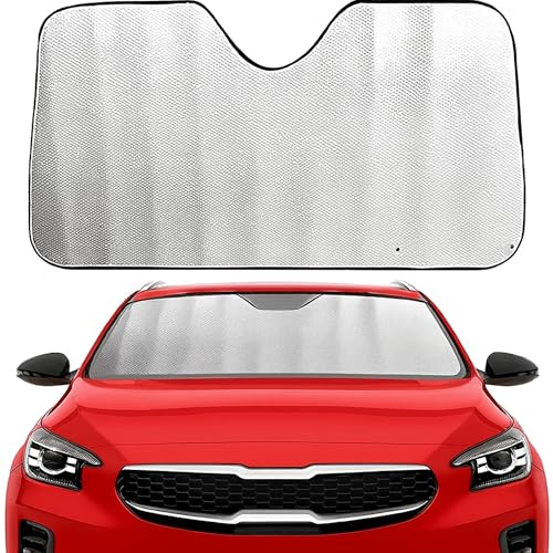 Parasol para Parabrisas Delantero Homologado, Protector Solar para Parabrisas Delantero Máxima protección, Parasol para automóvil de 300 Gramos, Universal, Medidas 140 x 80 cm