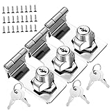 Veemoon 3セットの耐久性が防盗ドアロック 右角式セーフティラッチ 家用ド