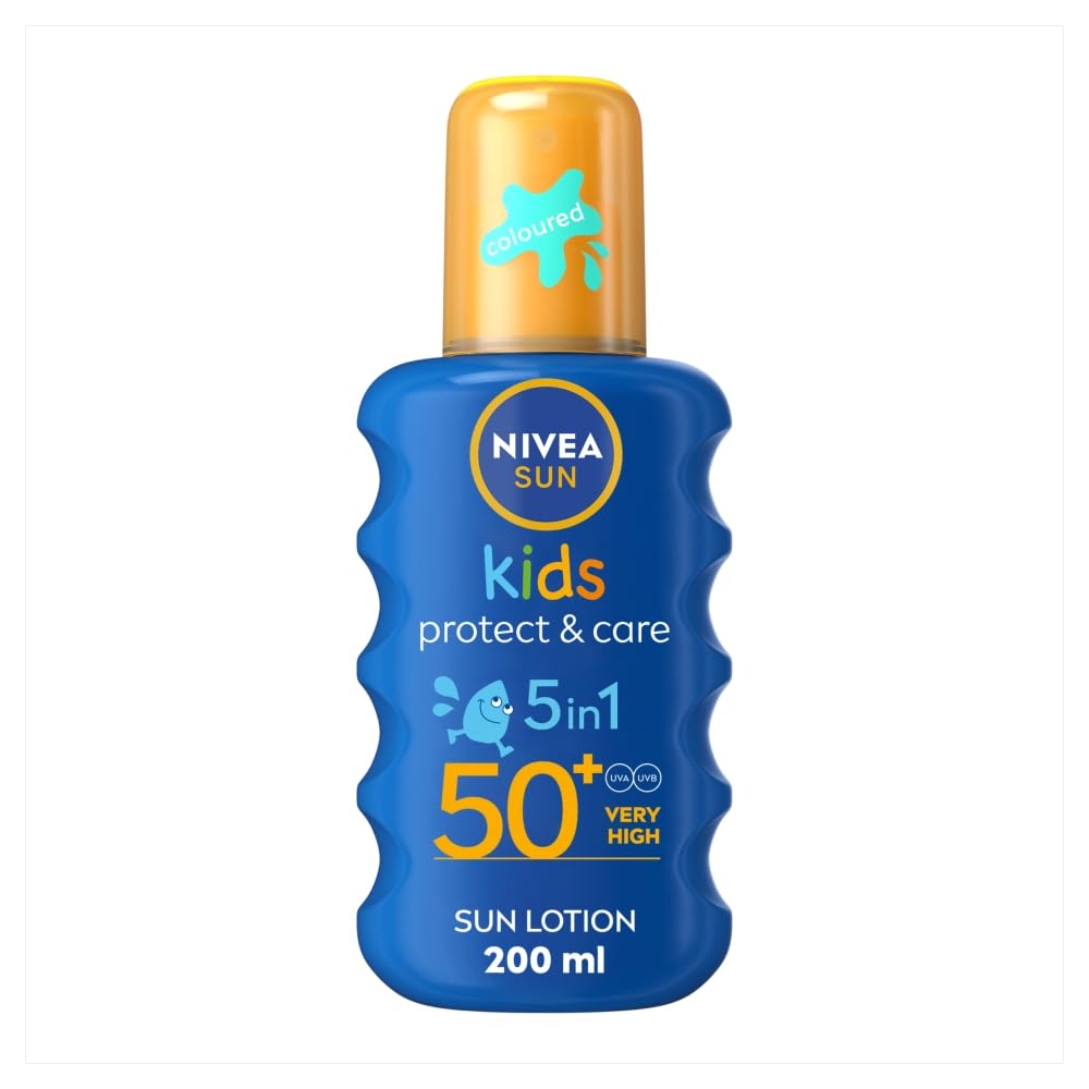 NIVEA Sonnenschutz Farbspray Kids Protect & Care LSF 50+ 200 ml