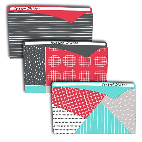C-Line Write-On File Jackets, Playful Pops Design, Pack of 6 (63540)