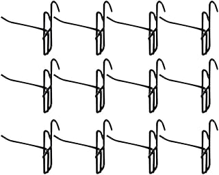 OFFSCH Heavy-Duty Hooks Metal Hooks 20Pcs Heavy Duty Hook Black Hooks for Hanging Hanger for Supermarket Iron Hooks Hook up Set mesh Display Prop Hooks