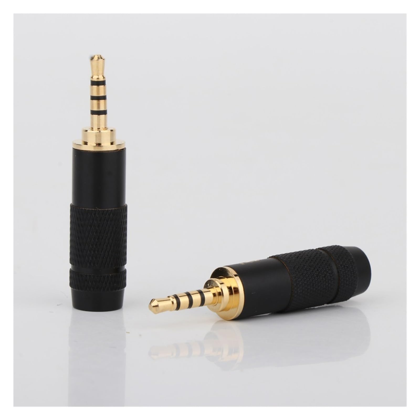 Connecteur audio jack 2,5 mm 4 pôles en métal plaqué or adaptateur à souder pour casque stéréo à monter soi-même
