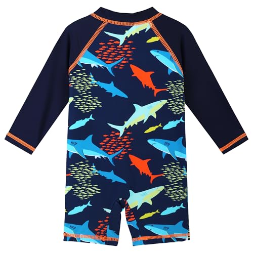 Image of XFGIRLS Baby Boys Swimsuit Toddler Sunsuit UPF 50+ Sun Protection One Piece Beach