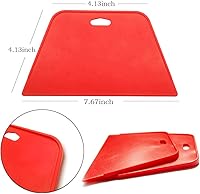 Vista 2 de tiptopcarbon Herramienta de alisado de papel pintado con raspador de 8 pulgadas para papel adhesivo, vinilo adhesivo, paquete de 10