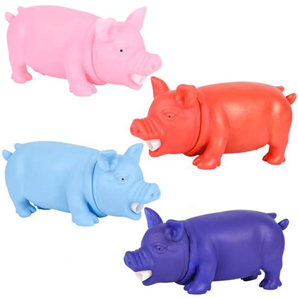 Buy ArtCreativityArtCreativity Snorting Pig Toys for Kids, Set of 4, Squeeze for Fun Snort