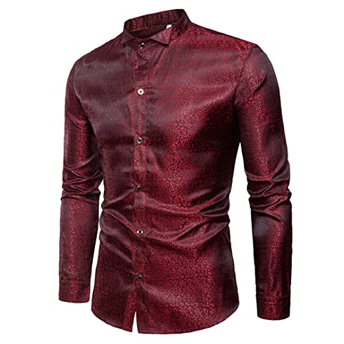 Chemise de fête en satin soyeux pour vos soirées de mariage et clubbing en automne
