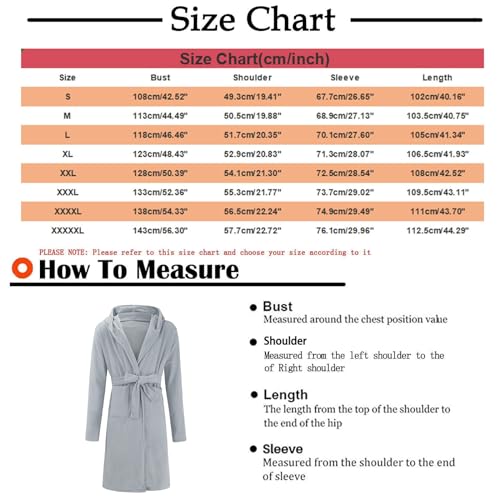 Mens Robe Hooded Sherpa Big and Tall Long Plush Warm Fleece Spa Bath Robe with Hood and Pockets Gifts for Men4