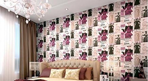 GK-Simple European style wall warm decorationLiving rooms stain resistant antibacterial moisture-proof seamless antistatic non-woven wallpaper , 3 , 0.53m X10m