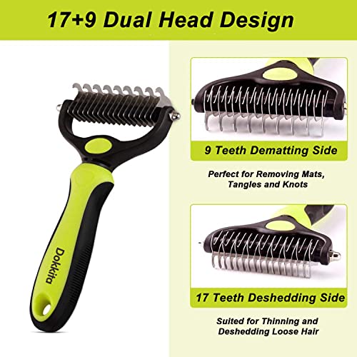 Dokkita Spazzola Morbida per Cani Gatti, Pettine