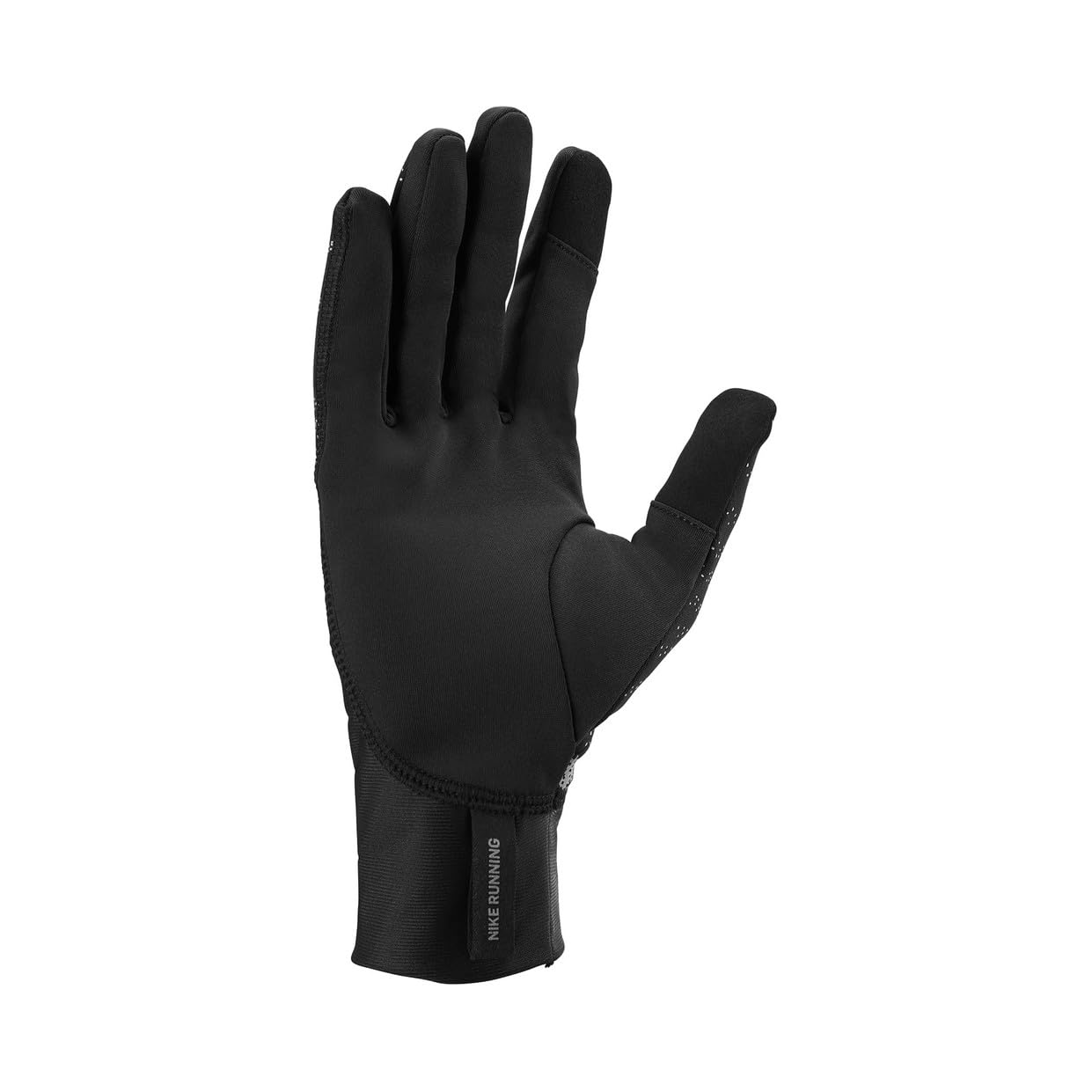 Nike Pacer Midweight RG Reflective Gants de course pour homme Black/Black/Silver XL