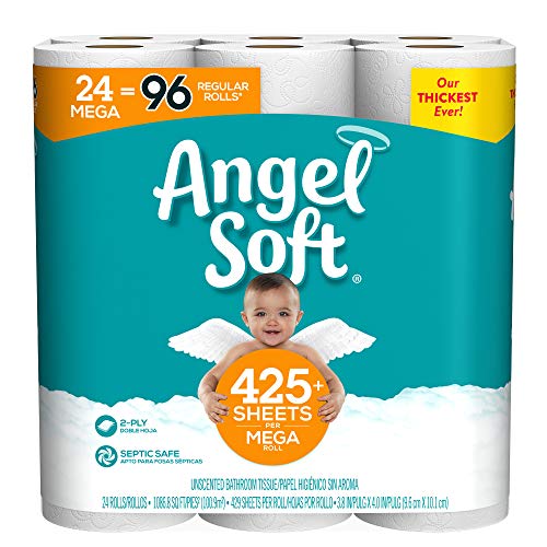 Angel Soft Mega Rolls, 24 Count