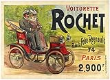 SANS CADRE PostersAndCo ™ Rochet VOITURETTE Rbon-Poster/Reproduction HQ 50x70cm d\'une Affiche Vintage/Ancienne