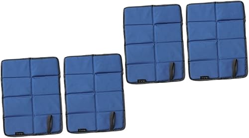 Toddmomy Cojín plegable para exteriores, 4 piezas, cojines de asiento al aire libre, cojín de asiento portátil, impermeable, tapete de picnic,