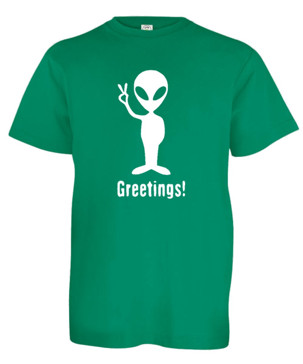 Rocket Bug Greetings Alien Toddler T-Shirt