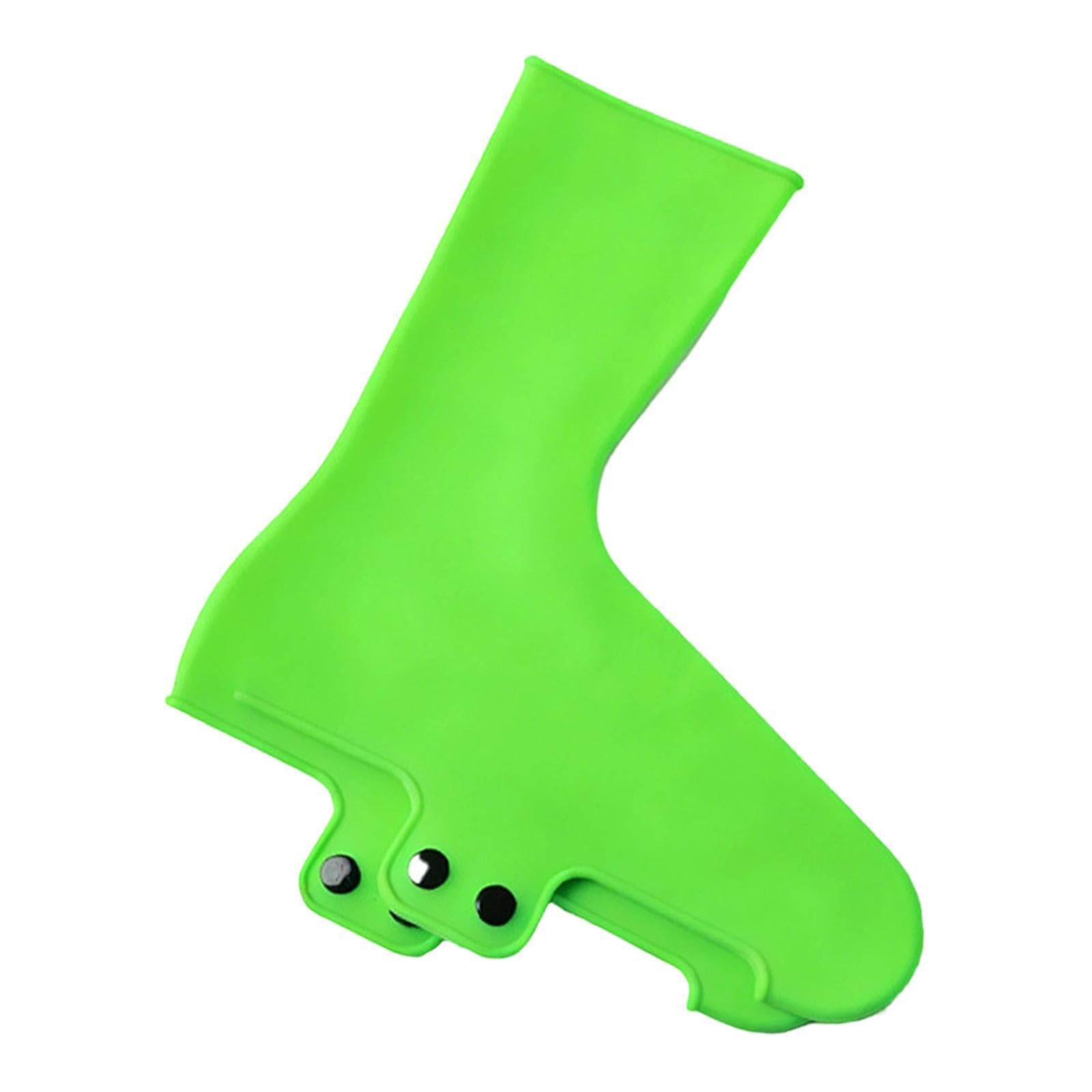 Bike Lock Shoe Covers Bicycle Overshoes Cycle Shoecovers Cycling Shoe Covers Green L-image-28