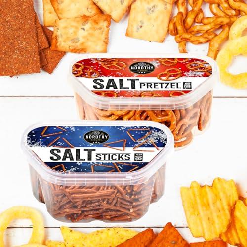 2 x 190g Salt Sticks - Knuspriges Salzgebäck -Cracker Snack Box aus Dänemark