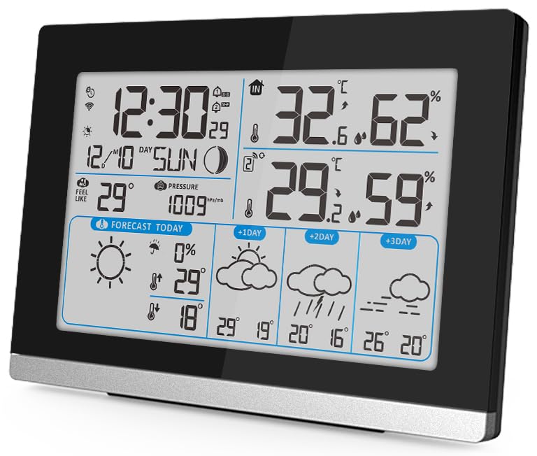 Technoline WD2100 Internetwetterstation Wetterdaten auf dem Display und auf dem Smartphone oder Tablet über die App ''Direkt Wetter''