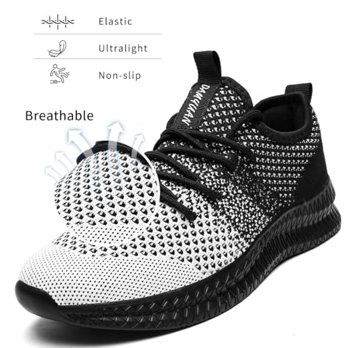 Image of DLWKIPV Barefoot Shoes Men Wide Toe Box Running Zero Drop Grounding Non Slip Sports Trail Athletic Footwear Walking Workout Lightweight Outdoor Casual Fashion Sneakers