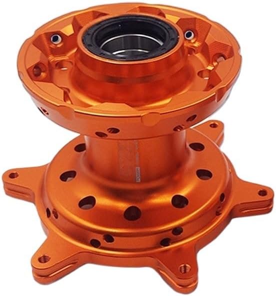 CNC Machined Front Rear Hub 36 Holes Rims Spokes Motorcycle Fit For KT HU SXF 2016-2022 GA 2021-2023(Rear-Black)