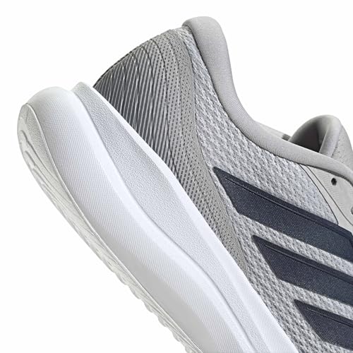 adidas Herren Runfalcon 6 Wide Shoes, Grey Two/Dark Blue/Core Black, 42 2/3 EU – Ansicht 7