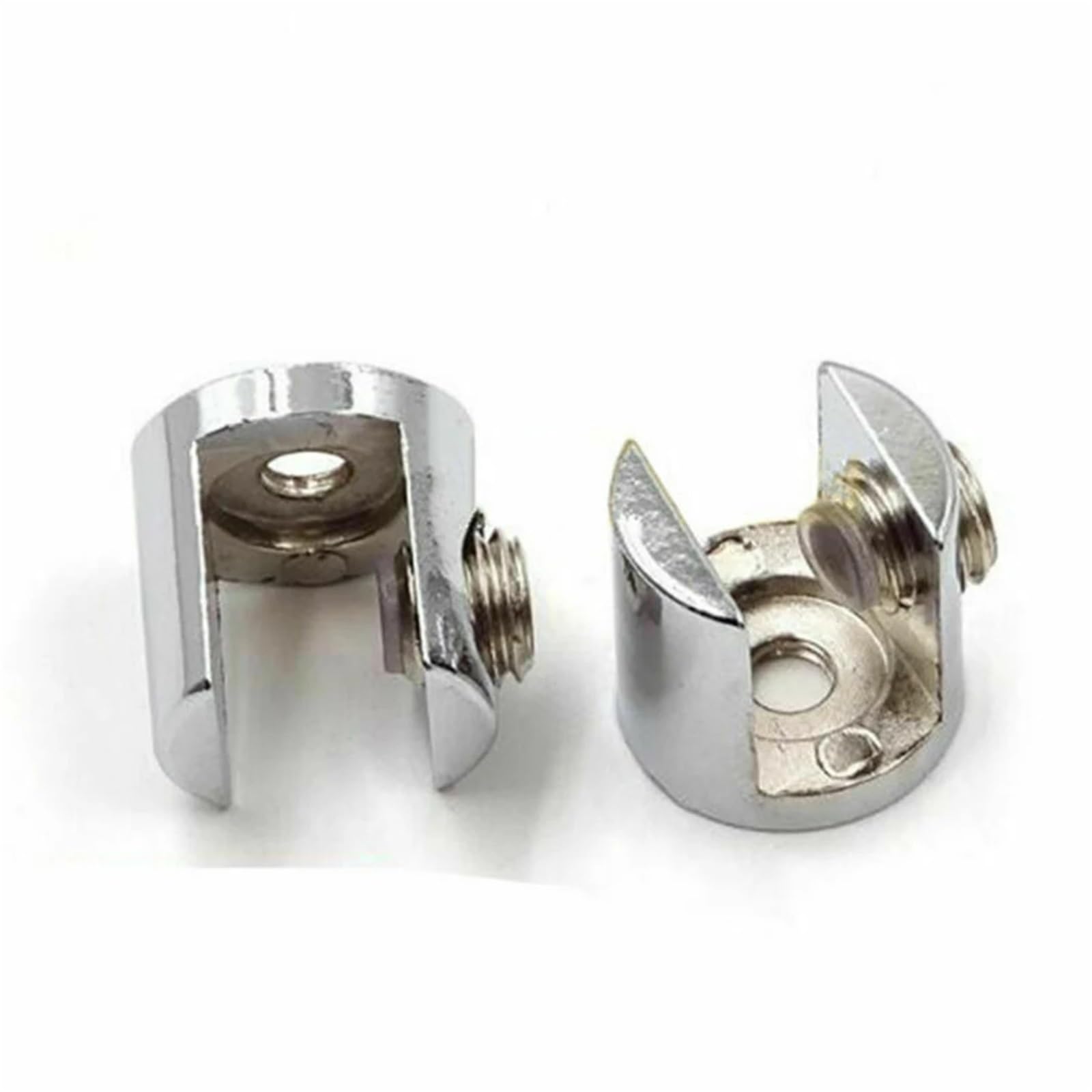 10pcs Glass Bracket Clamp Clip Zinc Alloy Support Bracket Clip Polished Chrome Shelve(6-8mm)