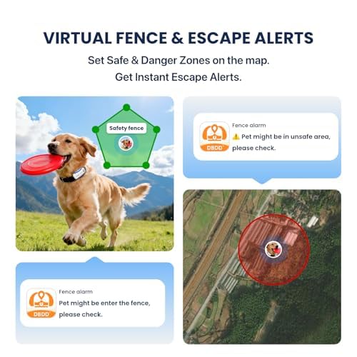 DBDD AI GPS Dog Tracker, Virtual Fence & AI Health Monitor, Waterproof - Image 4