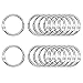 Antner 100 Pcs Loose Leaf Binder Ring, 1" Diameter, Nickel Plated Key Rings