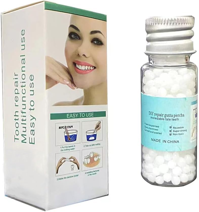 Dental Repair Kit – Replace Missing or Broken Tooth. Gaps Space Temporary Quick & Safe. Regain Your Confidence and Beautiful Smile in Minutes at Home!