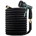 Produktbild FANHAO Flexibler Gartenschlauch mit 100% Metallspritzpistole, Flexischlauch Gartenschlauch Schlauch Dehnbar Wasserschlauch flexibel, Gartenteichschlauch Dehnbar (50 FT, Schwarz)