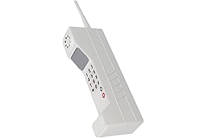 Old Fashioned Decorative Legacy Cell Phone with Modern Substance in White