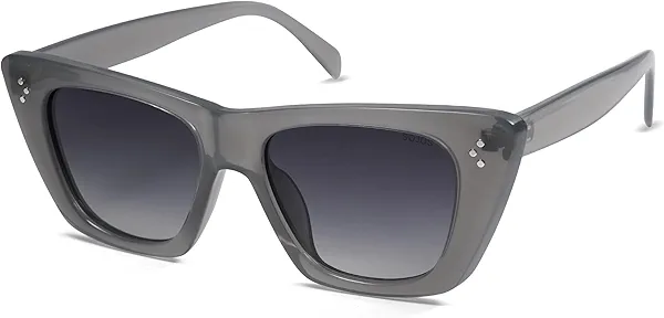 SOJOS Retro Trendy Cat Eye Polarized Sunglasses for Women Cute Stylish UV400 Sunnies SJ2199