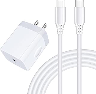 USB C Fast Samsung Charger Box 6ft C to C Cord for Galaxy A14 5G,A13 A54,A24 4G,S23 A03s A53 A23 S22 Ultra Plus S21 S20 F14 M54 A04s Pixel 7a 7 Pro 6,20W Wall Android Phone Block Type C Charging Cable