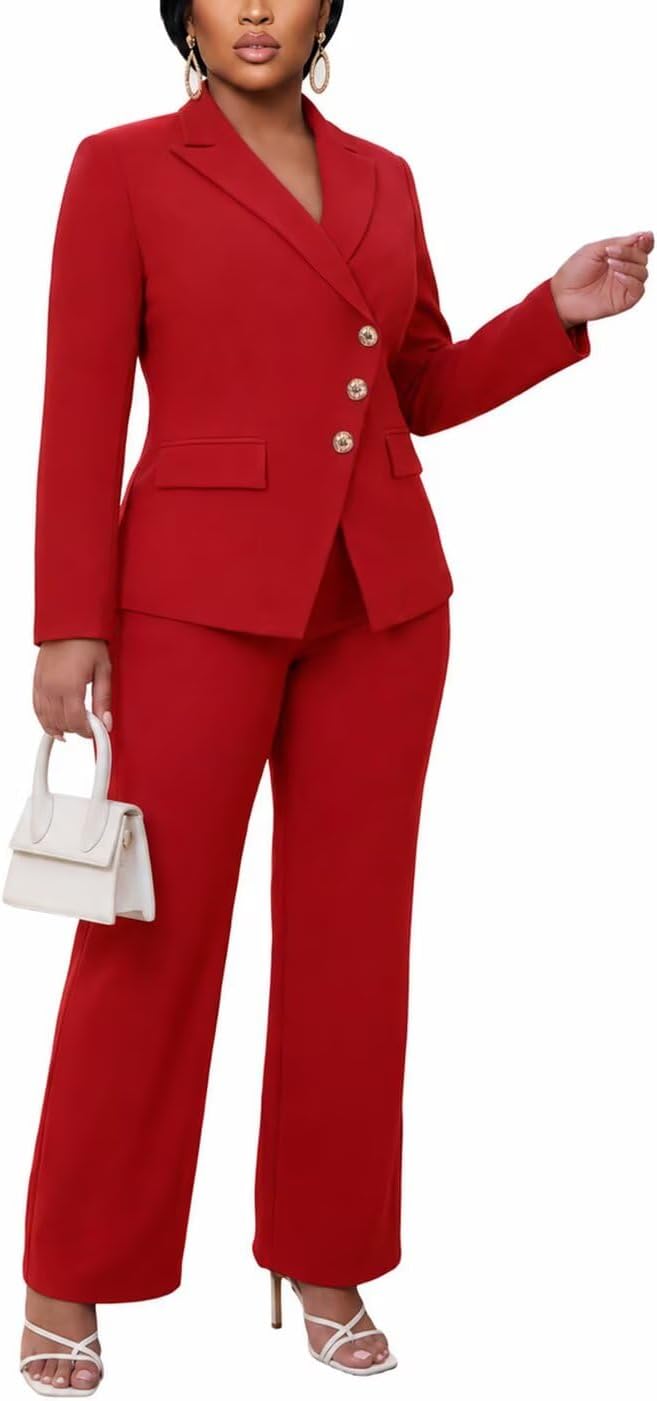 Kafiloe Womens Suits 2 Piece Set Work Business Casual Outfits