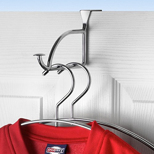Spectrum Diversified 75370 Hanger Holder & Hook, Extender Over-The-Door Closet, Bedroom & Laundry Room, Hanging Clothes Drying Rack thumb #3