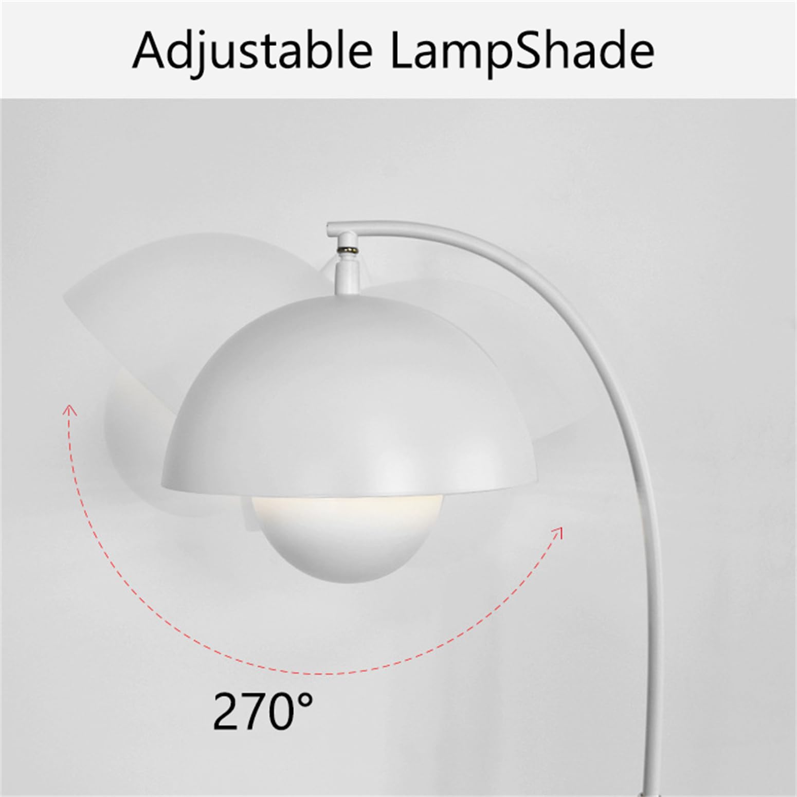 Lampade da Terra Lampada Moderna, 3 Temperature di Colore e Soggiorno Regolabile, Lampada Alta dal Design Semplice per Camera da Letto e Lettura, Bianca