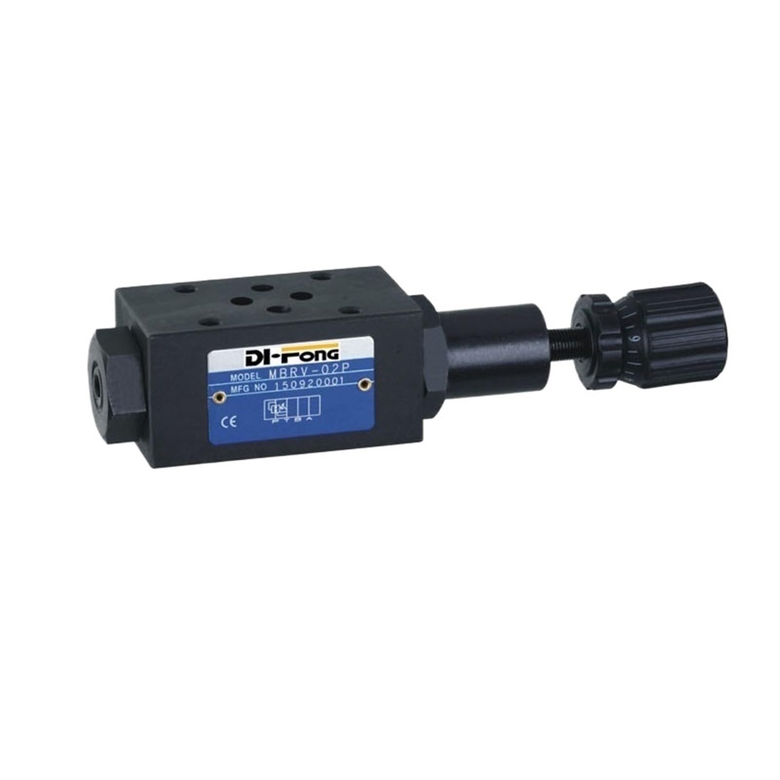 Soupape de décharge hydraulique MBRV-02 NG6 à empiler pour ajustement de pression