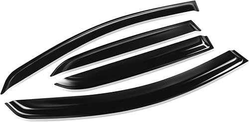 Vista 46 de Auto Dynasty 4 viseras adhesivas para ventana compatibles con Ford Taurus 2010, 2011, 2102, 2013, 2014, 2015, 2016, Ford Taurus 2010-2016