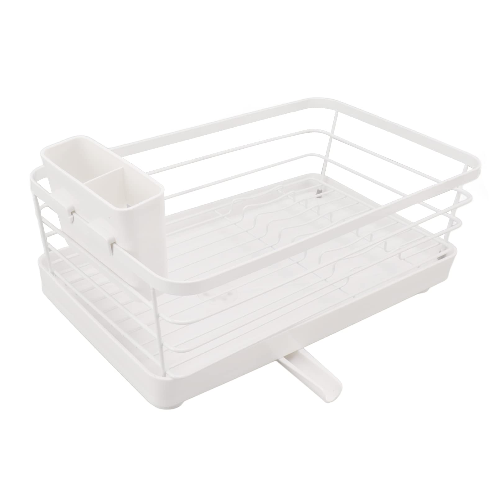 Küchengeräte, Küchenorganisation, Geschirrständer, Moderne, große Kapazität, rostbeständig, platzsparende Abtropfgestelle mit Abtropfschale für die Küchentheke (Klein)