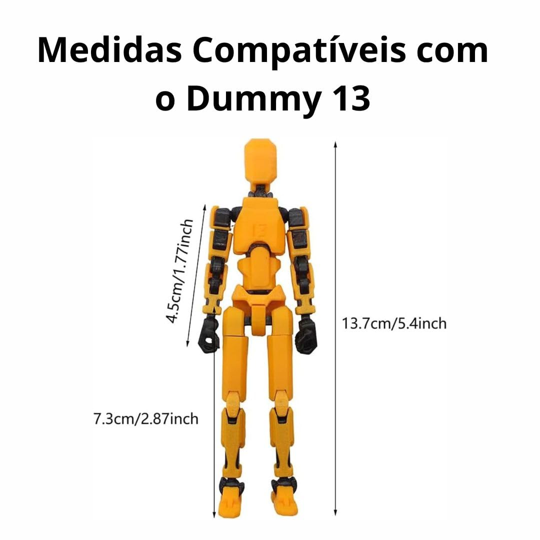 Opitmus Tesla Bot, Action Figure Dummy13 montado e com suporte
