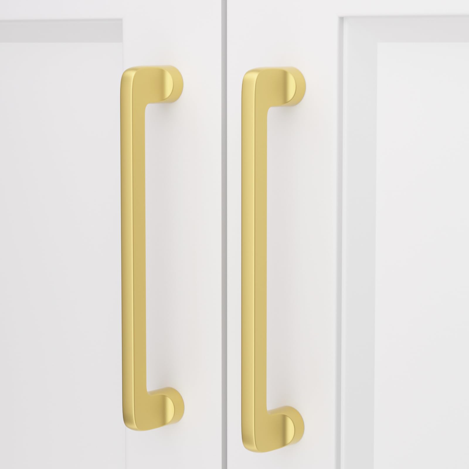 10 Maniglie Per Mobili Da Cucina Dorate - Distanza Fori 160mm Per Armadi E Cassetti - Foto 3