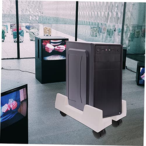 Soporte móvil para CPU con ruedas de NUOBESTY, estante elevador resistente para computadoras de torre, uso en hogar y oficina miniatura 6
