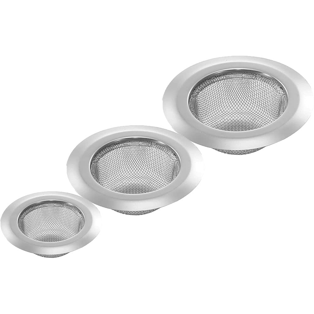 Stainless Steel Strainer Kitchen Drain, Basin Basket Filter Stopper for Sink Jali, Mesh for Drainer Net Basket (Set of 3 Pcs, Material-Stainless Steel) (B094JWTH3T) Amazon Price History, Amazon Price Tracker
