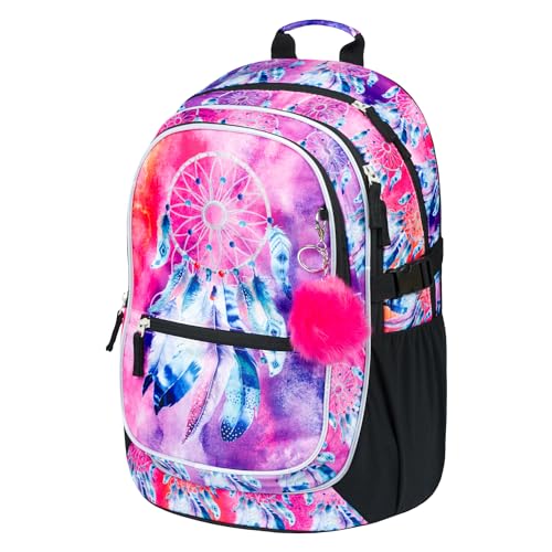 Amythe Schulrucksack Teenager - Schulranzen Mädchen ab 5. Klasse, Blau | 30L Großer, Leichter Rucksack für Mittel- und Oberstufe, Lässiger Kinderrucksack mit Süßem Anhänger und Trolleyband Amythe Schulrucksack Teenager - Schulranzen Mädchen ab 5. Klasse, Blau | 30L Großer, Leichter Rucksack für Mittel- und Oberstufe, Lässiger Kinderrucksack mit Süßem Anhänger und Trolleyband