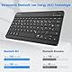 FINTIE Ultradünn Bluetooth Tastatur mit deutschem Layout QWERTZ für iPad Air/Pro/Mini/iPad 10.9/10.2/9.7/iPhone/Samsung/Android, Schwarz